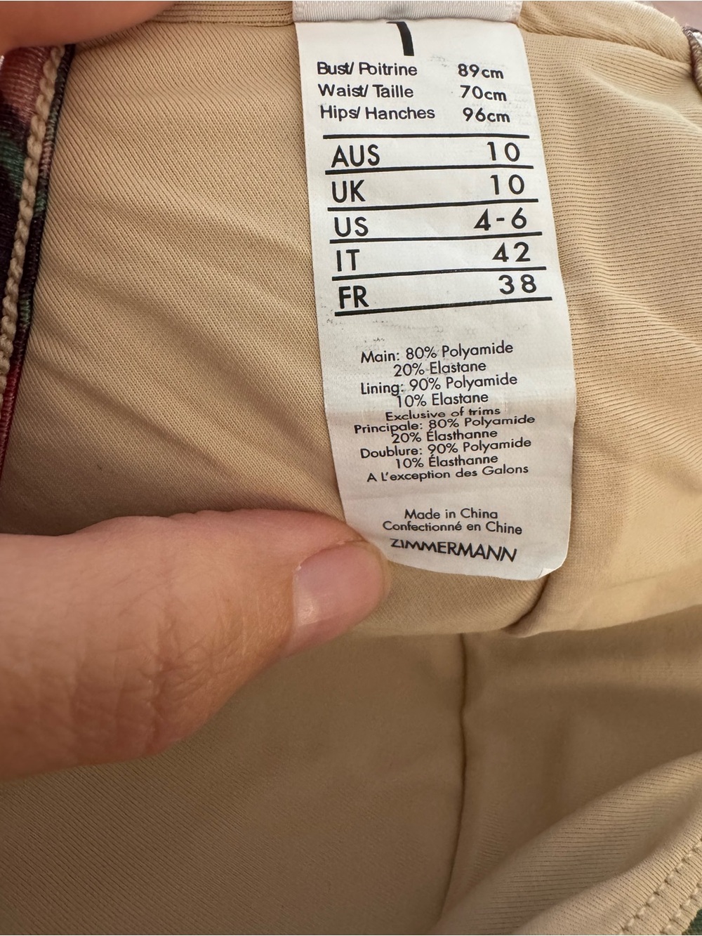 Zimmermann Melody Bikini TOP US 4 (bottom sold separately) - Picture 2 of 6